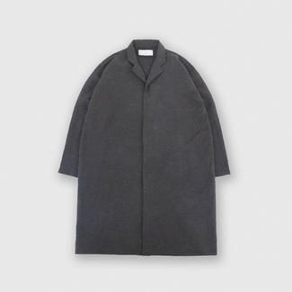 【MUYA】リバリーコート テーラードカラー　　チャコール　size２