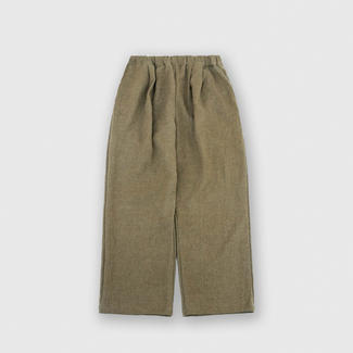 【MUYA】 リラックスセミワイドパンツ　　ブラウン　size4