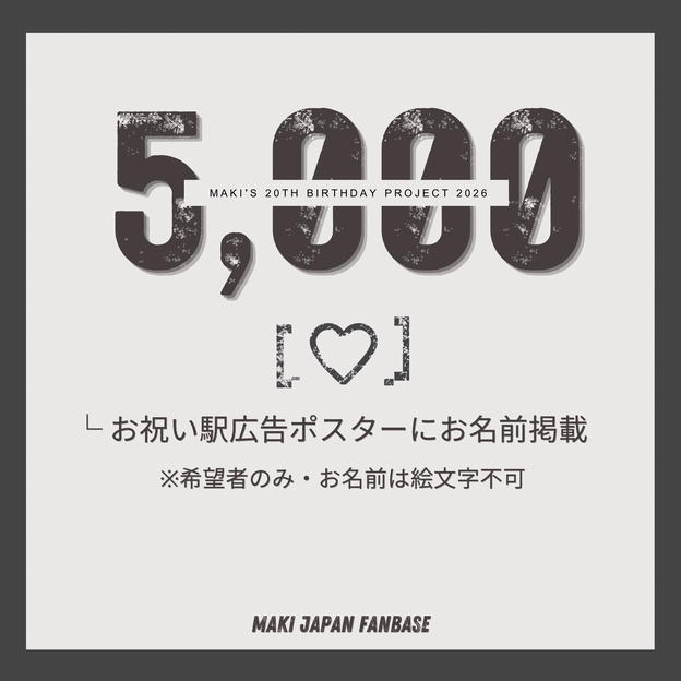 MAKI’s 20th Birthday Project 2026
