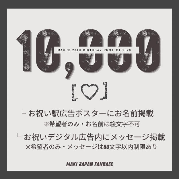 MAKI’s 20th Birthday Project 2026