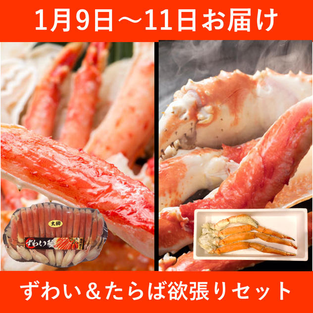 【1月9日～11日お届け】ずわい＆たらば欲張りセット