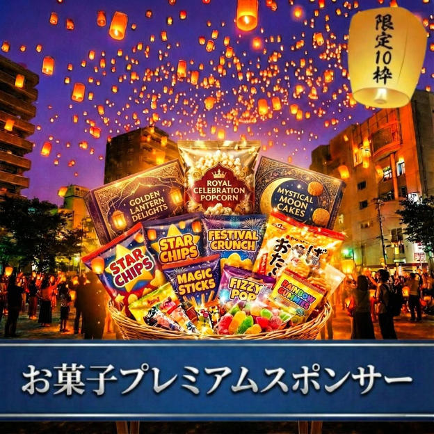 お菓子プレミアムスポンサー【限定10枠】