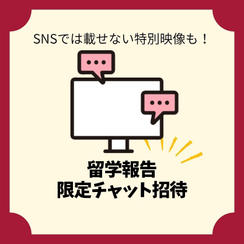 留学報告特別チャットご招待