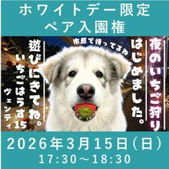 ホワイトデー限定ペア入園権【3/15】