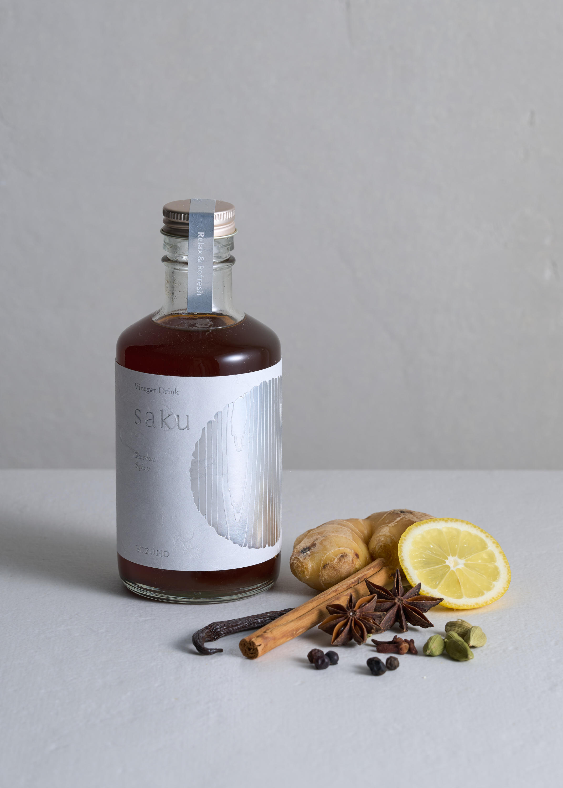 saku | Kurozu Spicy - (おいしいから続けられる発酵ドリンク「saku