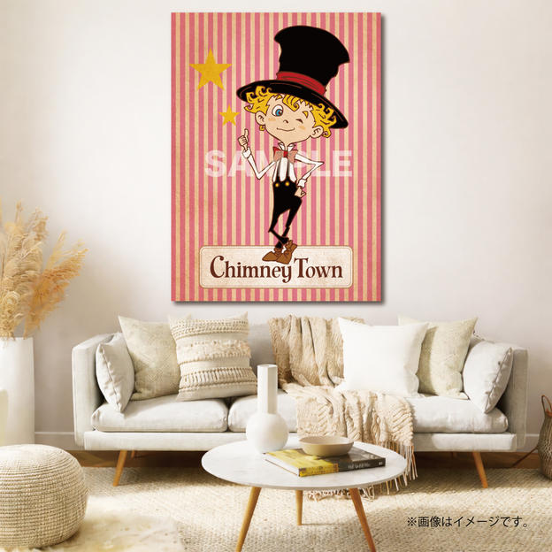 【限定1点】CHIMNEY TOWN アートパネル「桃」(西野亮廣サイン入り)