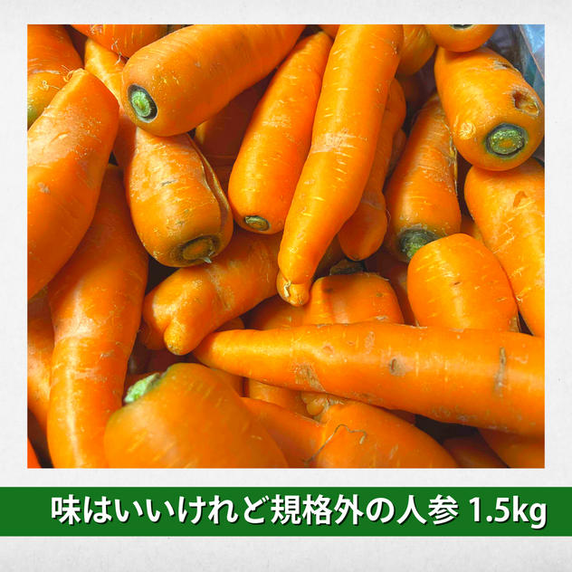 【人参】味はいいけれど規格外の人参1.5kg