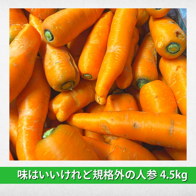 【人参】味はいいけれど規格外の人参4.5kg