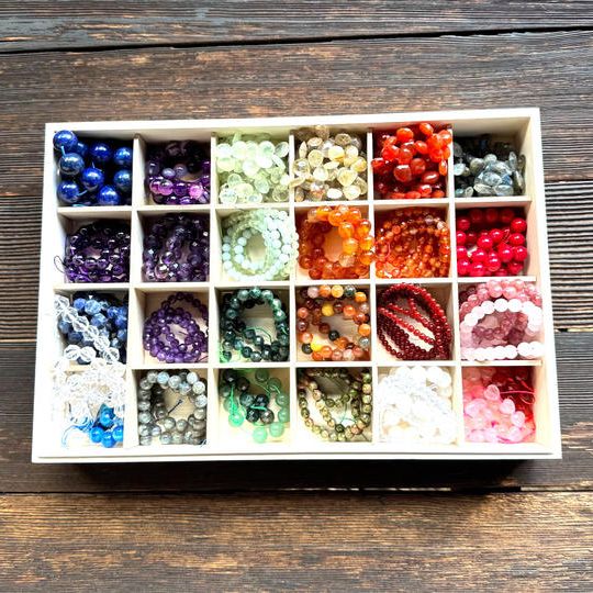 ブレスレット⑤（天然石／アメシストなど）　御朱印とお礼状