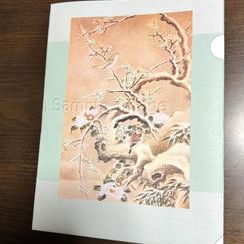 クリアファイル②（花鳥図）と御朱印とお礼状