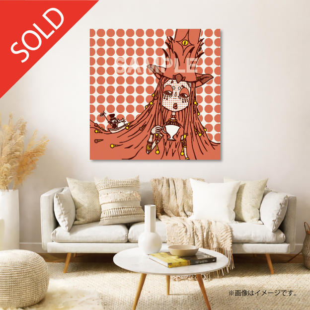 【限定1点】CHIMNEY TOWN アートパネル「Aug.」