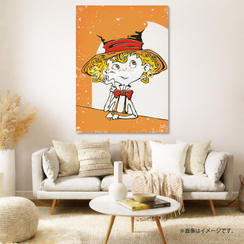 【限定1点】CHIMNEY TOWN アートパネル「考えるルビッチ（橙）」(西野亮廣サイン入り)