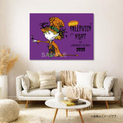 【限定1点】CHIMNEY TOWN アートパネル「踊るハロウィンナイト2025（紫）」