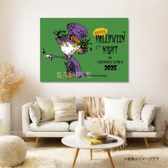 【限定1点】CHIMNEY TOWN アートパネル「踊るハロウィンナイト2025（緑）」