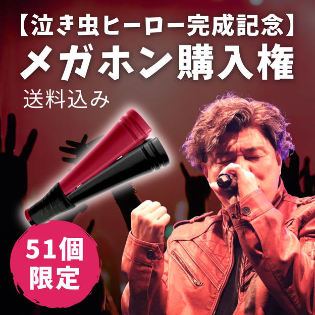 【泣き虫ヒーロー完成記念】メガホン 購入権※送料込み※