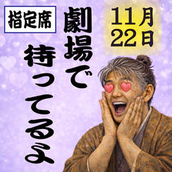11月22日（日）一般指定席チケット（１枚）(９列〜１５列)