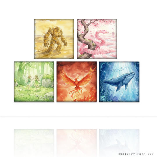 【応援プラン_冒険譚】ランダムで5種類のモンスターステッカー封入　商品サイズ：4cm×4cm