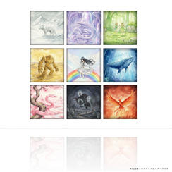 【ステッカープラン_色彩】 　 モンスターのステッカーを全９種類封入 商品サイズ：：約4cm×4cm