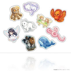 【ステッカープラン_冒険譚】 　 デフォルメモンスターのステッカーを全９種類封入 商品サイズ：：約4cm×4cm