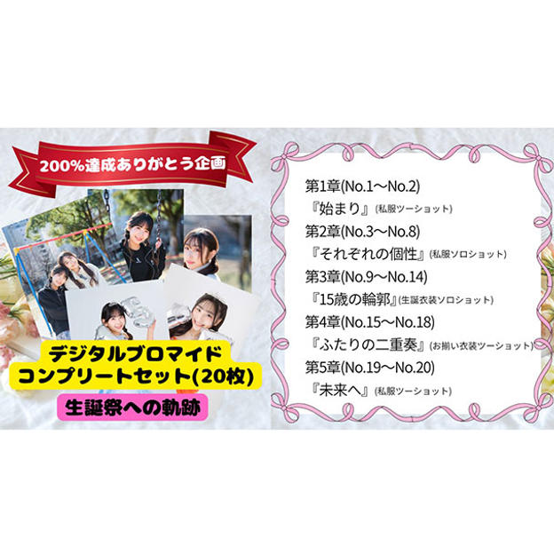 11.【8,000円】デジタルブロマイドコンプリートセット(20枚)(生誕祭記念文字入り)、バルーン名前記載(大)