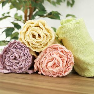 やまと木綿空ごこちタオル４枚セット（乙女、若苗、浅紫、麹）