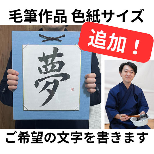 【追加】毛筆作品色紙（色紙サイズ）