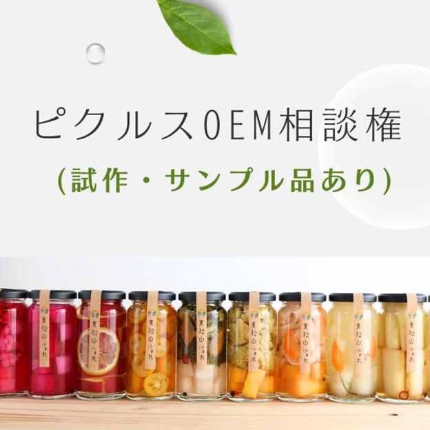 ⑬【本格OEM】ピクルス商品化サポートプラン(試作つき)