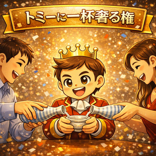 トミーに一杯奢る権