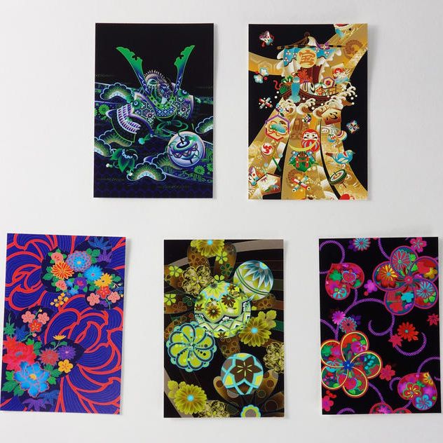 京都の美を日常に｜伝統意匠ポストカード5枚セット