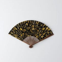 KYOTO KENRAN扇子｜菊に露芝紋