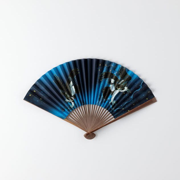 KYOTO KENRAN扇子｜松に二居鷹紋