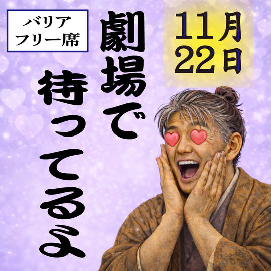 11月22日（日）バリアフリー指定席チケット（1枚）