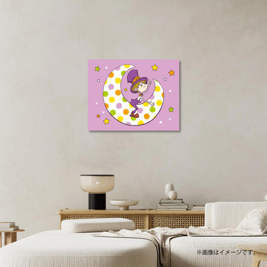 【限定20点】CHIMNEY TOWN アートパネル「ルビッチと月（紫）」