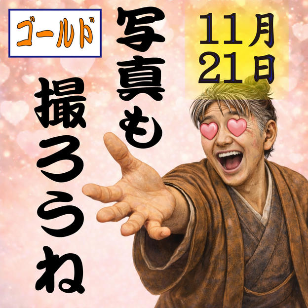 11月21日(土)　記念撮影付きゴールドチケット(１枚) (１列〜３列)