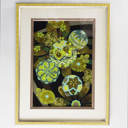 【限定5】KYOTO KENRAN 額装アート作品（鞠尽くし紋）