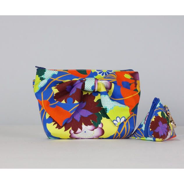 京友禅ポーチセット｜花尽くし水引紋（KYOTO KENRAN）