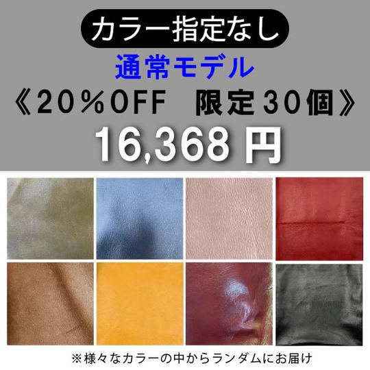 【カラー指定なし】通常モデル 20％OFF《限定30個》	