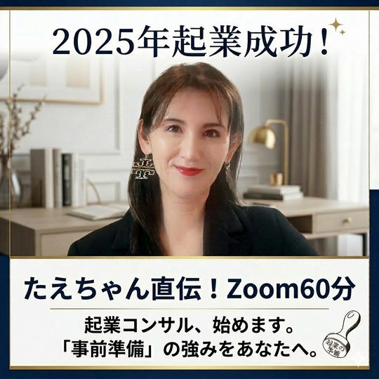 たえちゃん直伝！起業コンサル「事前準備」の強みをあなたへ！