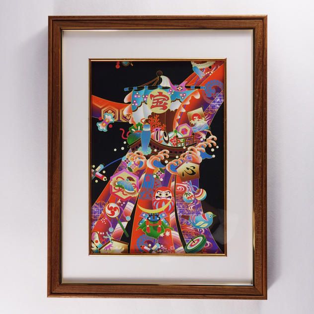 【限定5】KYOTO KENRAN 額装アート作品（宝船紋）