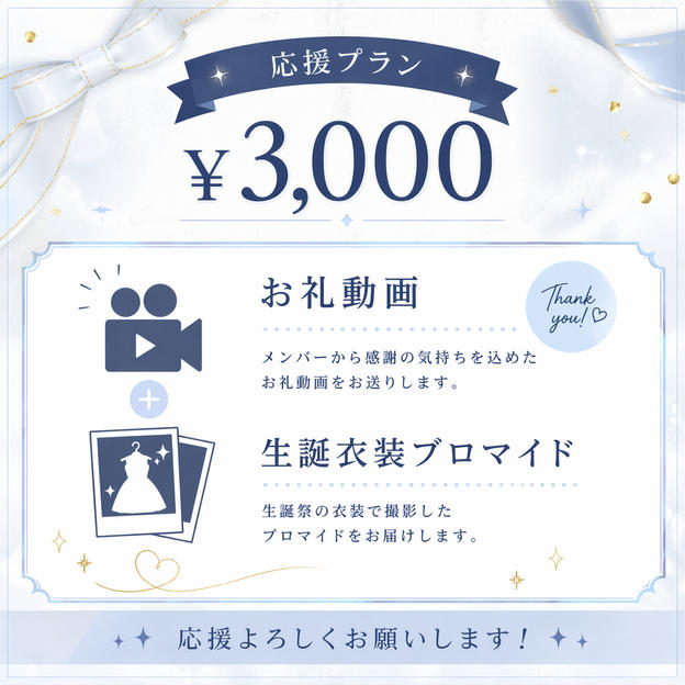 ② ¥3,000 【応援プラン】