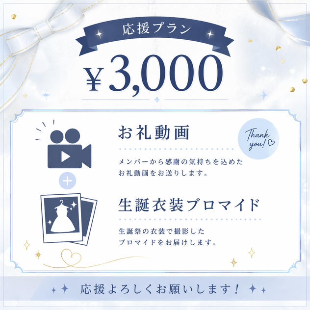 ② ¥3,000 【応援プラン】