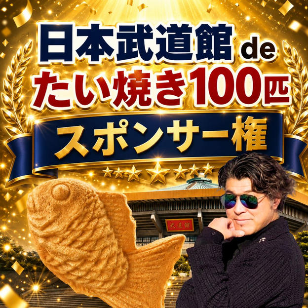 日本武道館 de たい焼き100匹スポンサー権