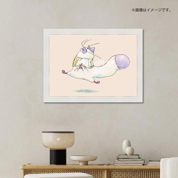 西野亮廣描きおろしアートポスター「肉裾」【額装品】