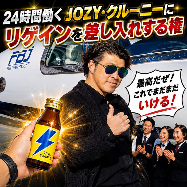 24時間働くJOZY・クルーニーにリゲインを差し入れする権