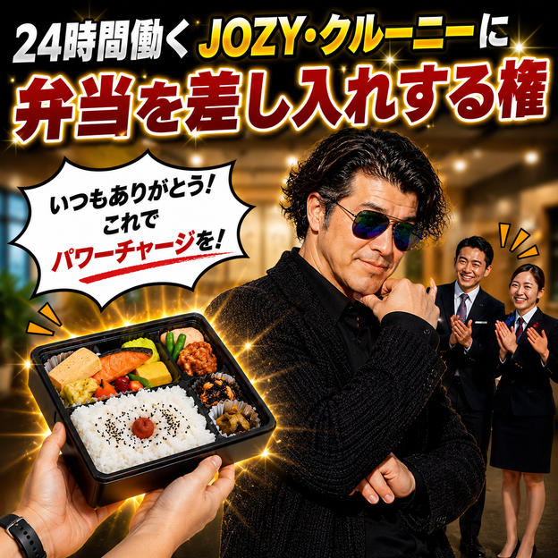 24時間働くJOZY・クルーニーに弁当を差し入れする権