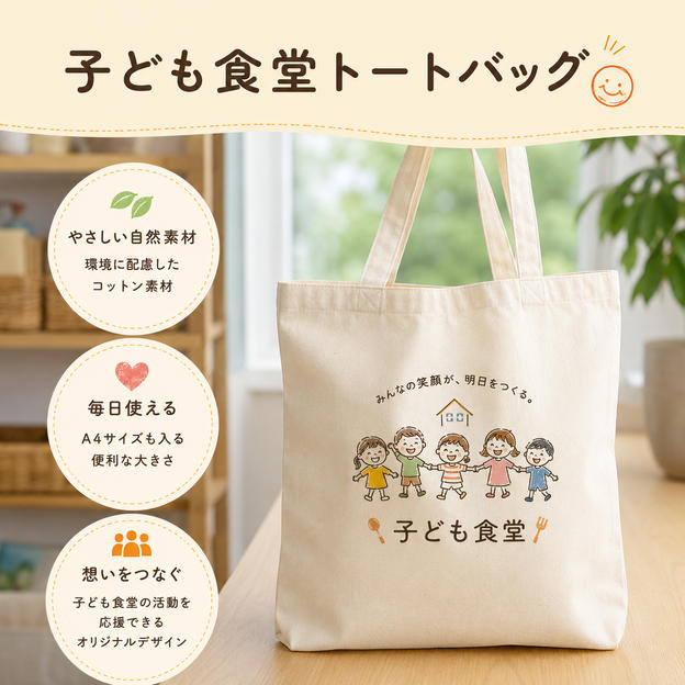 子ども食堂トートバック