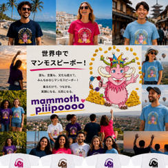 【マンモスピーポー】出版記念オリジナルTシャツ