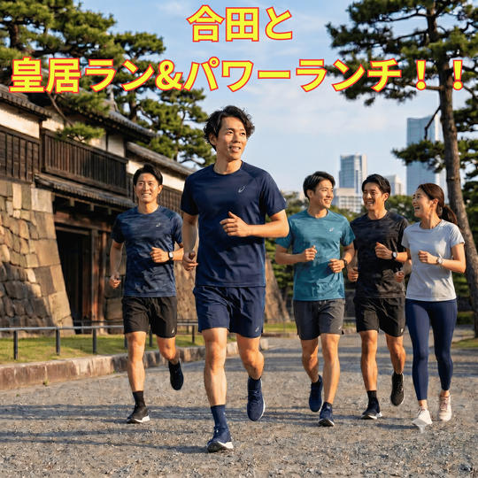 合田と皇居ラン＋パワーランチ会！！