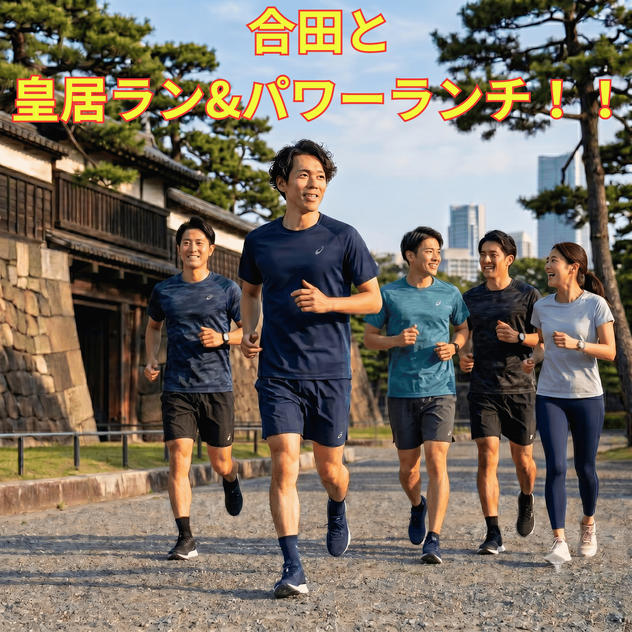 合田と皇居ラン＋パワーランチ会！！