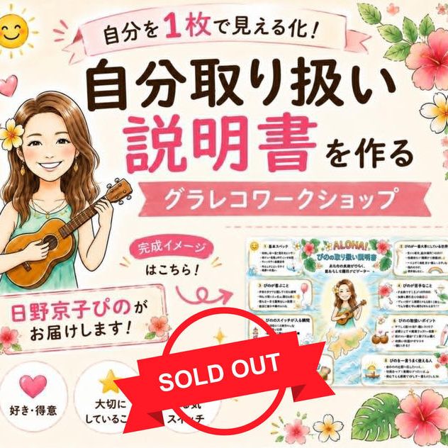 5471【再販】自分取り扱い説明書を作るワークショップ